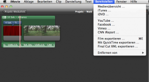 iMovie Datenexport