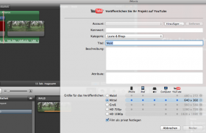 iMovie Datenexport Winlocal