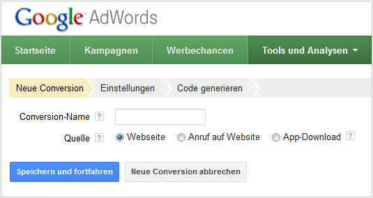 LoDiMa mit Google AdWords: Werbeerfolgsmessung