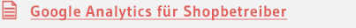 Google Analytics für Shopbetreiber