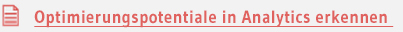 Optimierungspotentiale in Analytics erkennen 