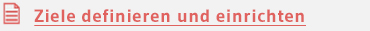 Ziele definieren und einrichten