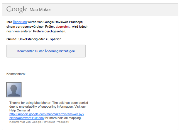 Zurkis CL Lounge Fail Google Map Maker im Test