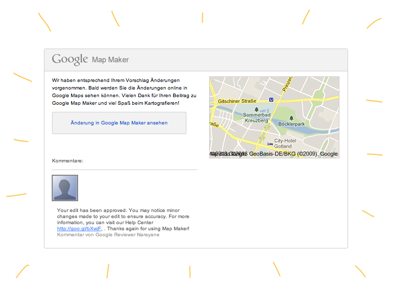 Änderung erfolgt! Google Map Maker im Test