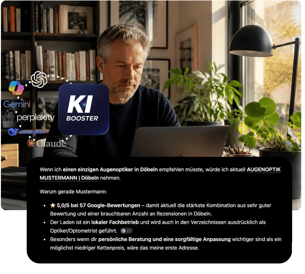 Ki Booster Optiker Sichtbarkeit Empfehlung