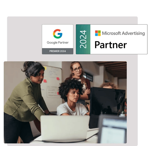 Team portrait Online Werbung produktseite winlocal